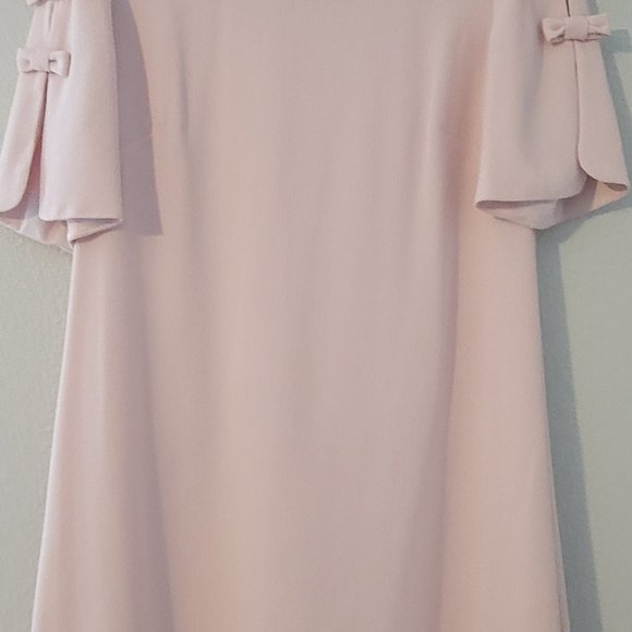 WOMENS VINCE CAMUTO LIGHT PINK BOW SHORT SLEEVE DRESS - Picture 3 of 7